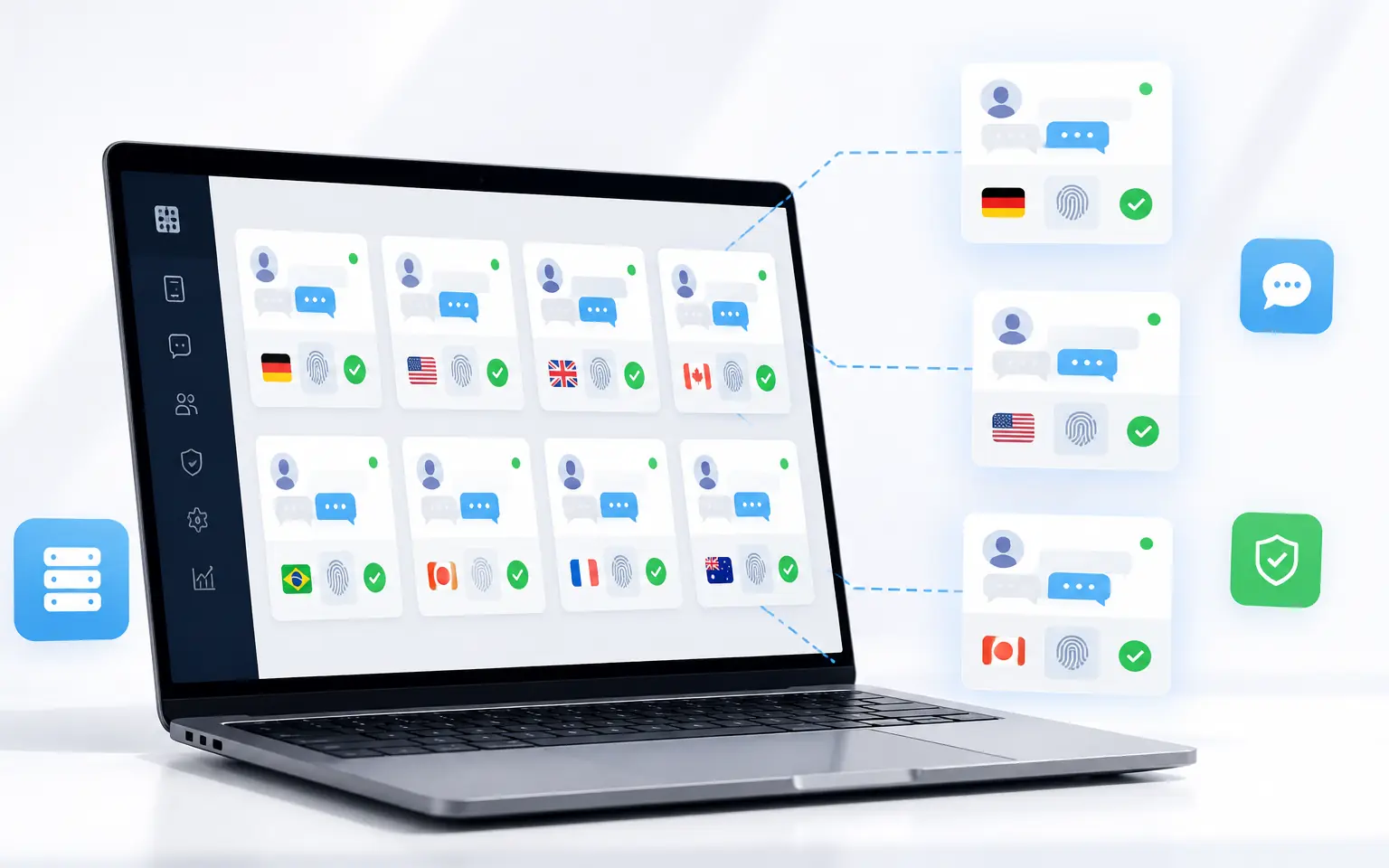 云控台管理 Telegram 多账号的看板