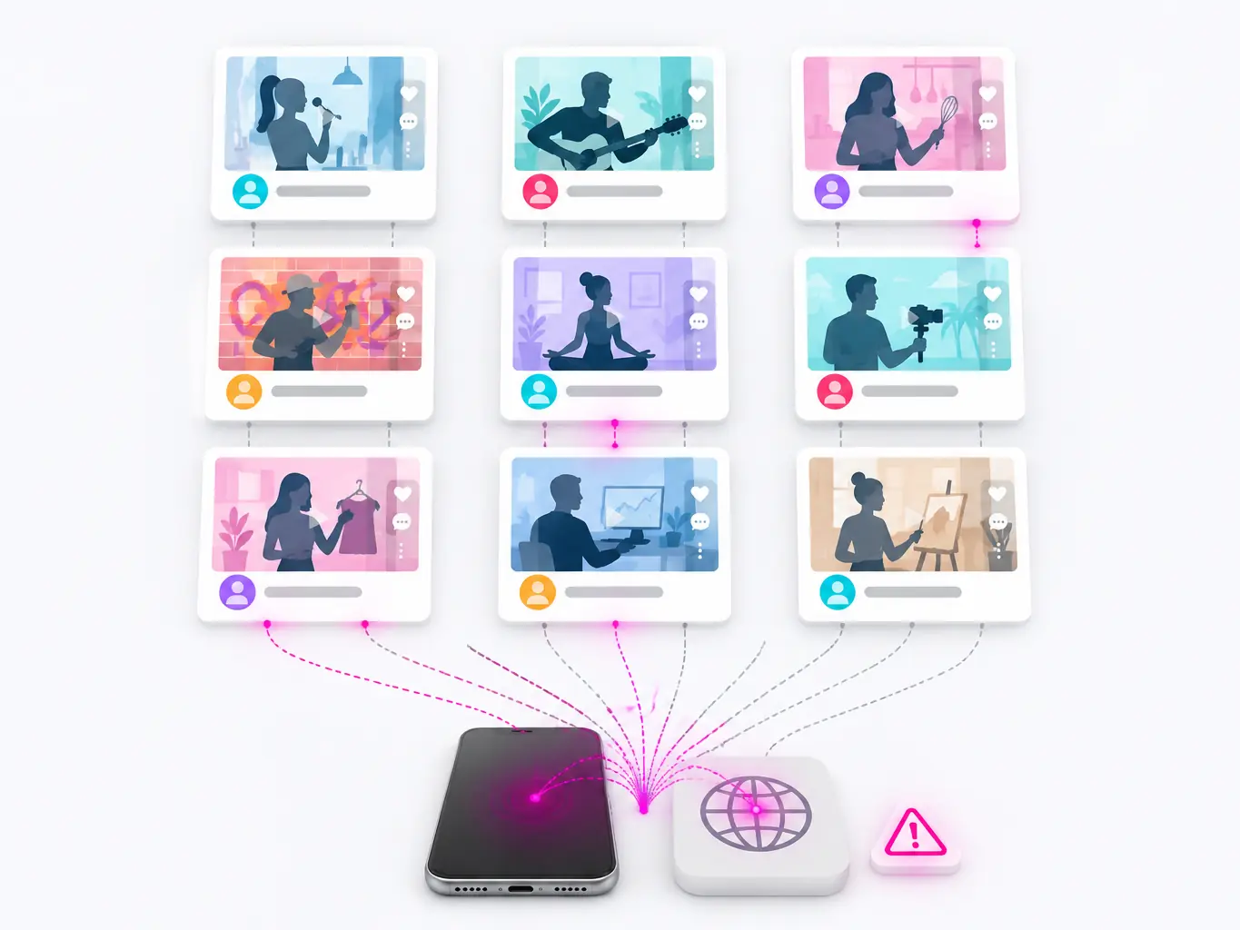 TikTok 典型运营画面