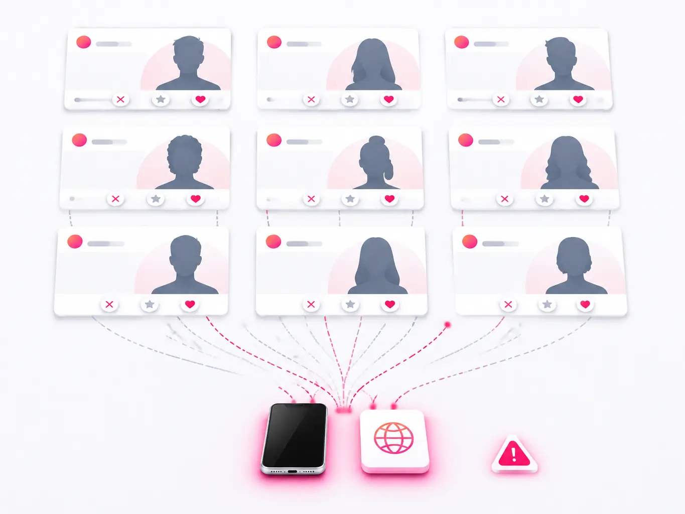 Tinder 典型运营画面